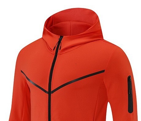 2023 new casual sports hooded jacket zipper hoodie sweatshirt men's clothing