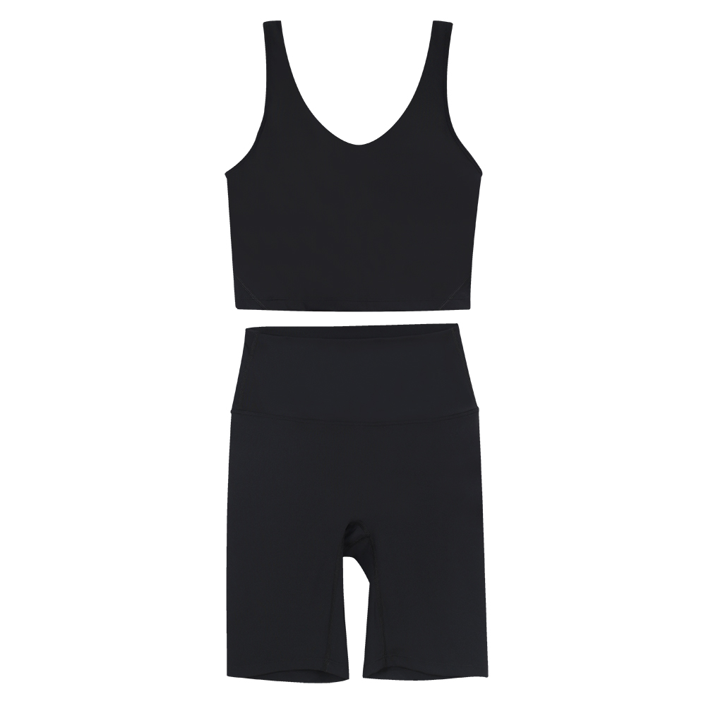 Womens Yoga Sets Push Up Fiess Shorts Sports U-Bra Back Cross High Waist Elastic Sportswear Outfits Gym Suits Cloth Running Workout Tracksuits gym set
