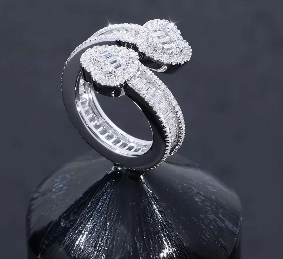 Customizable Classic Moissanite Silver Ring 925 Engagement Bridal Jewelry for Women Fine Jewelry