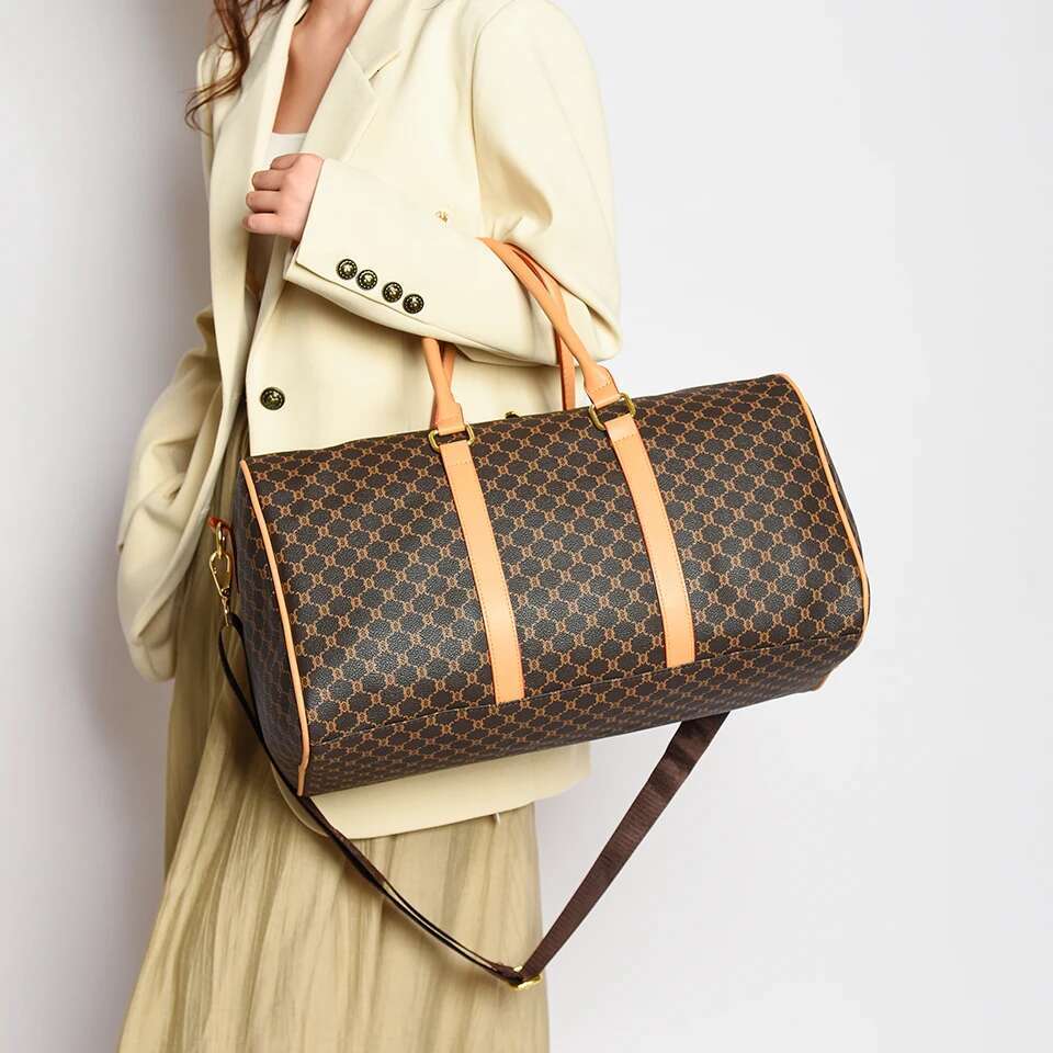 Women's Classic Boston Handbag Large Capacity Elegant Duffle Bags for Women Weekend Lage Travel Shoulder Bag