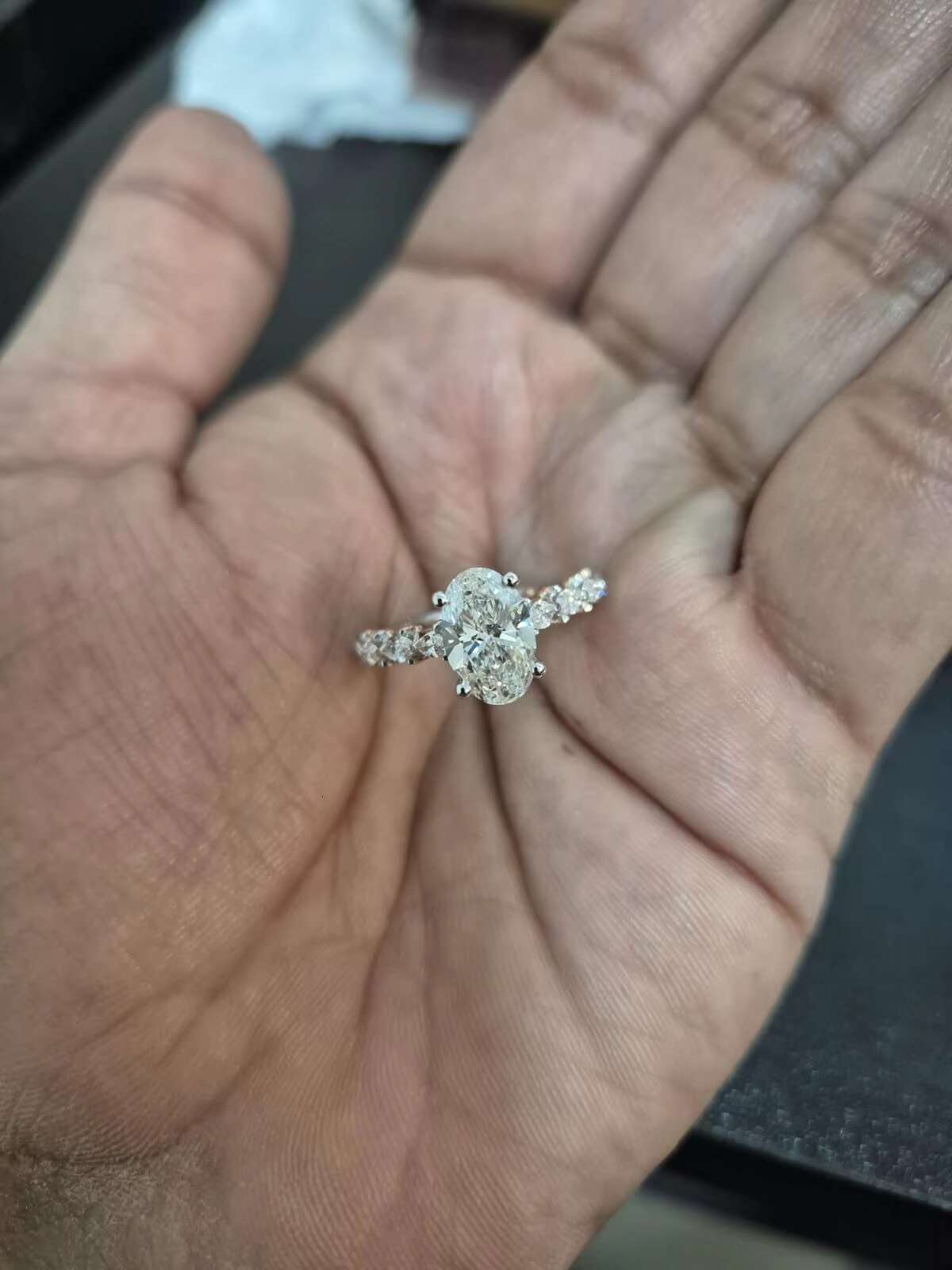 Best Quality Women Moissanite Engagement Rings Sterling Silver Moissanite Diamond Wedding Ring for Export from India