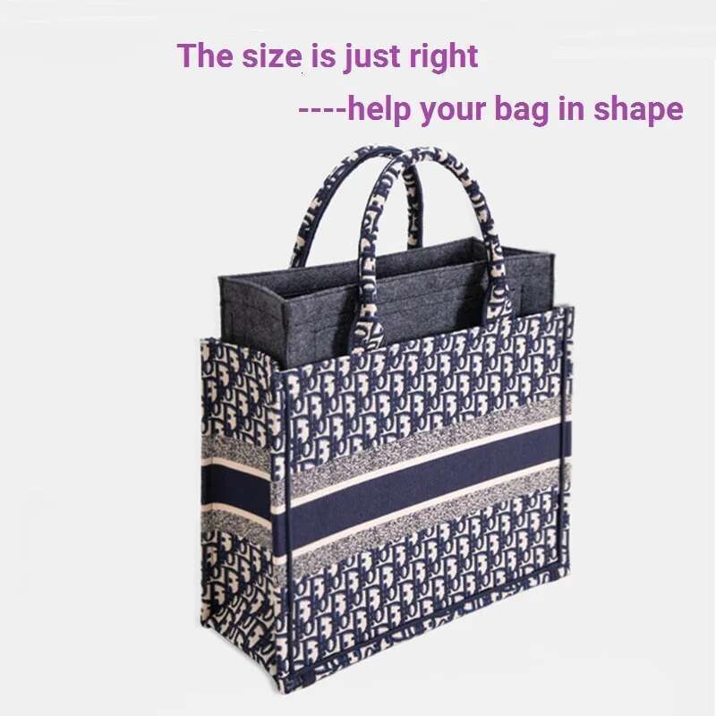 Only inner Bag Organizer Insert For Book Tote Organiser Divider Shaper Protector Compartment Inner Lining