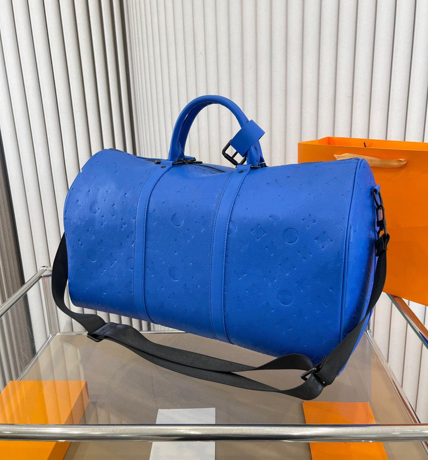 Keepall 50 Duffel Bags Keep All Designer Canvas Large Capacity Women Men Outdoor Luggage Tote Luxury Zipper Closure Shoulder Bag Handbag988