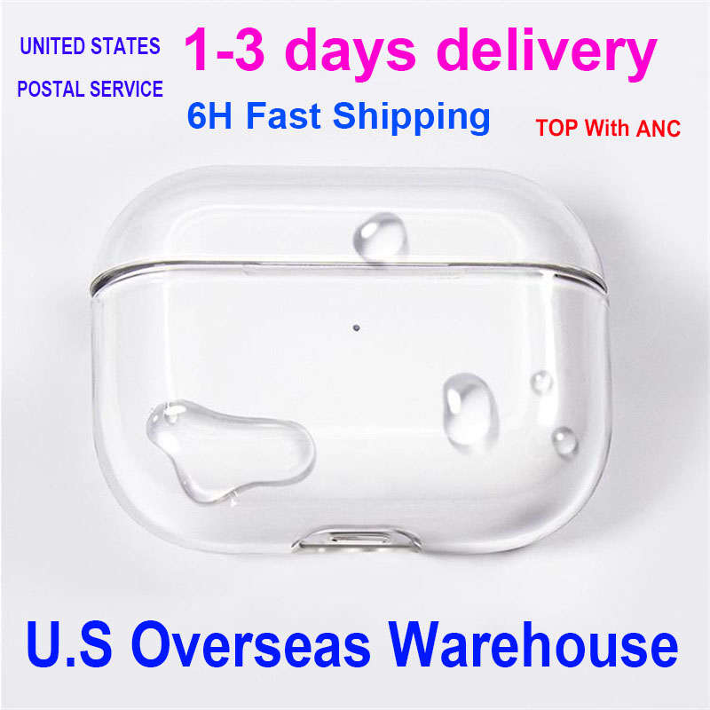 USA Stock For air pods2 pro airpords 4 3rd Earphones Airpodspro 2nd 3 Bluetooth Headphone Accessories Solid Silicone Airpod Cute Protective Cover Shockproof Cases