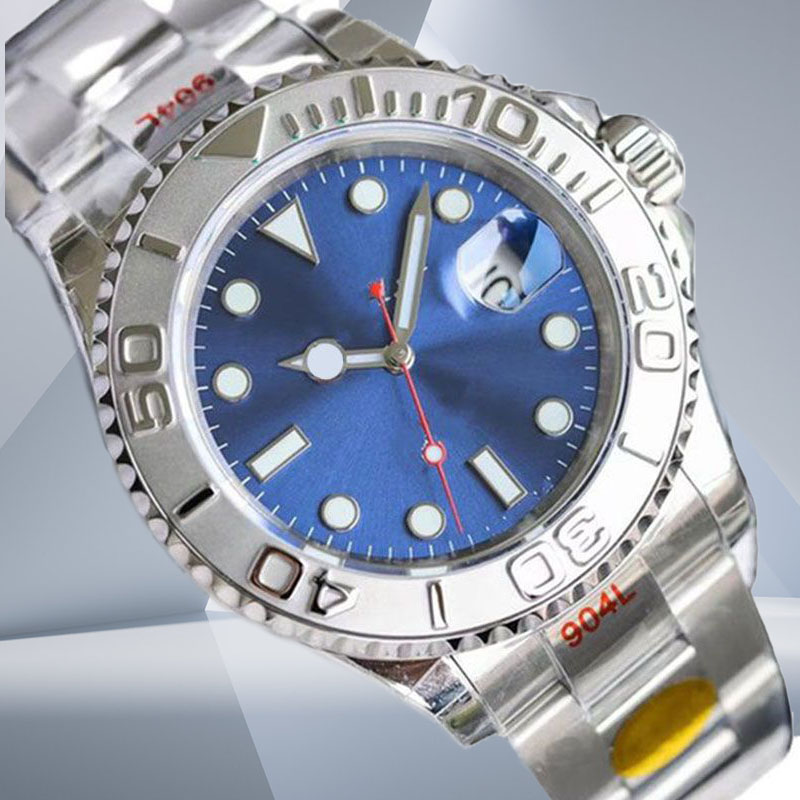 high quality mujer crown Watches 40mm Black Dial Automatic Mechanical Sapphire Glass Classic Folding Luminous hombre montre de luxe Mens watchs