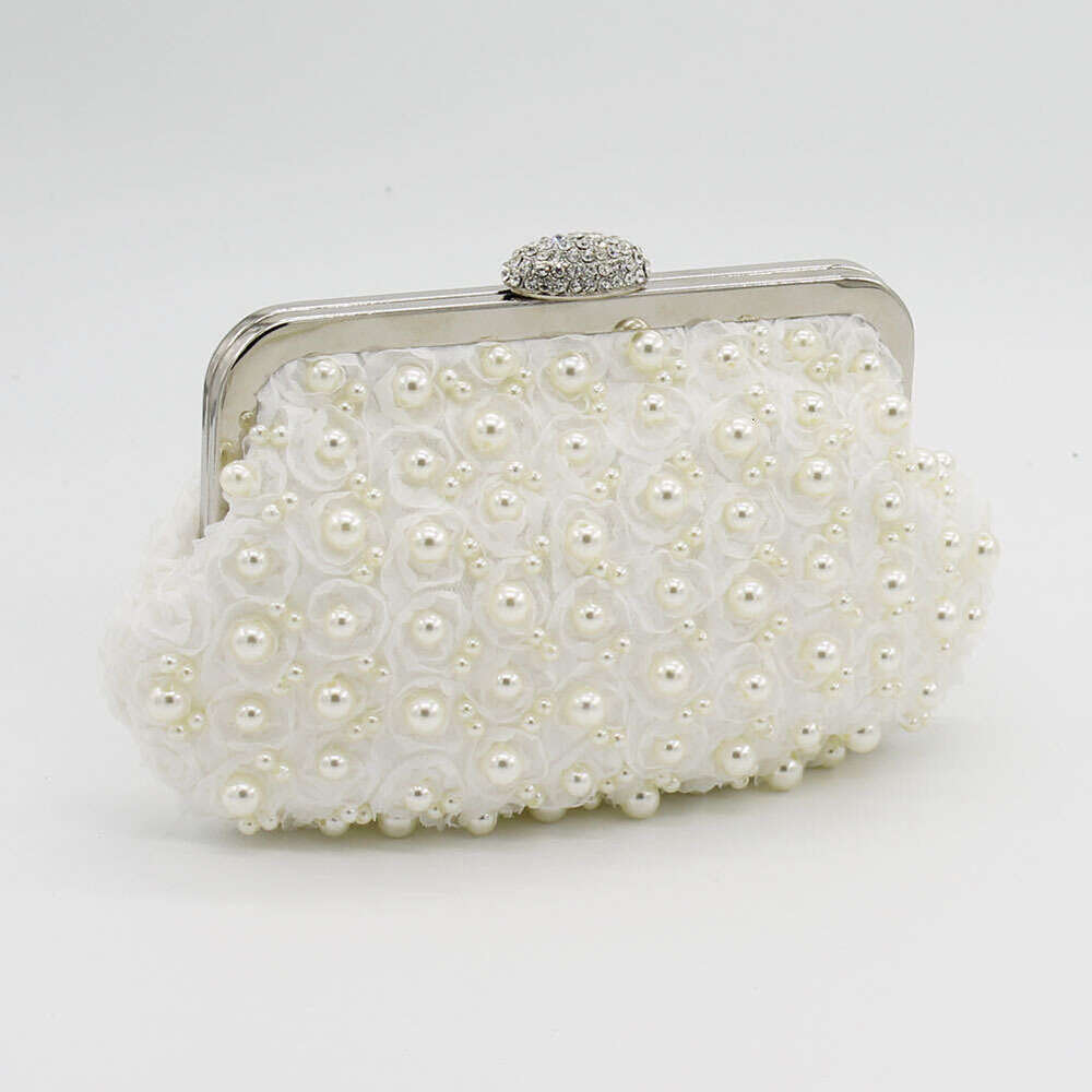 Dinner Bag New Fashion Diamond Lace Rose Pearl Banquet Bridesmaid Qipao Diagonal Straddle Bag KQ