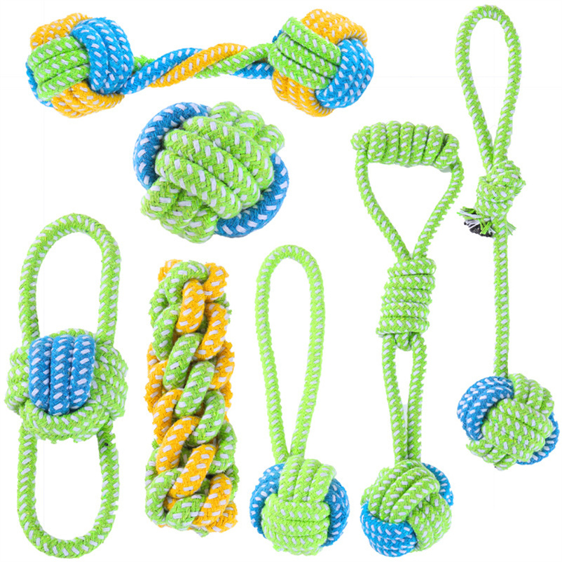 Interactive Cotton Rope Pet Dog Toy - Perfect for Puppies & Small Breeds