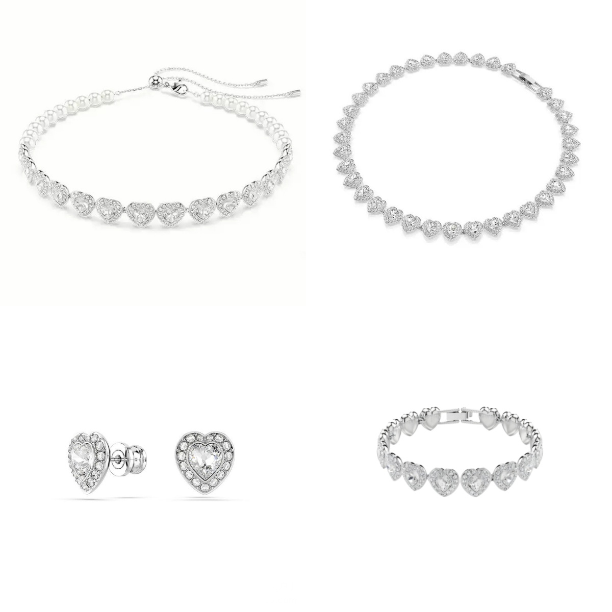 Vintage designer bracelet women angelic tennis necklace heart earrings designer necklaces simple jewelry for men diamond bracelet mossanite jewelry zl219