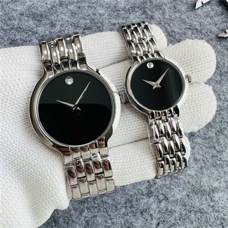 Mens and womens designer watches made of stainless steel material 40mm28mm quartz movement womens simple watches mens luxury watches Christmas gifts montre