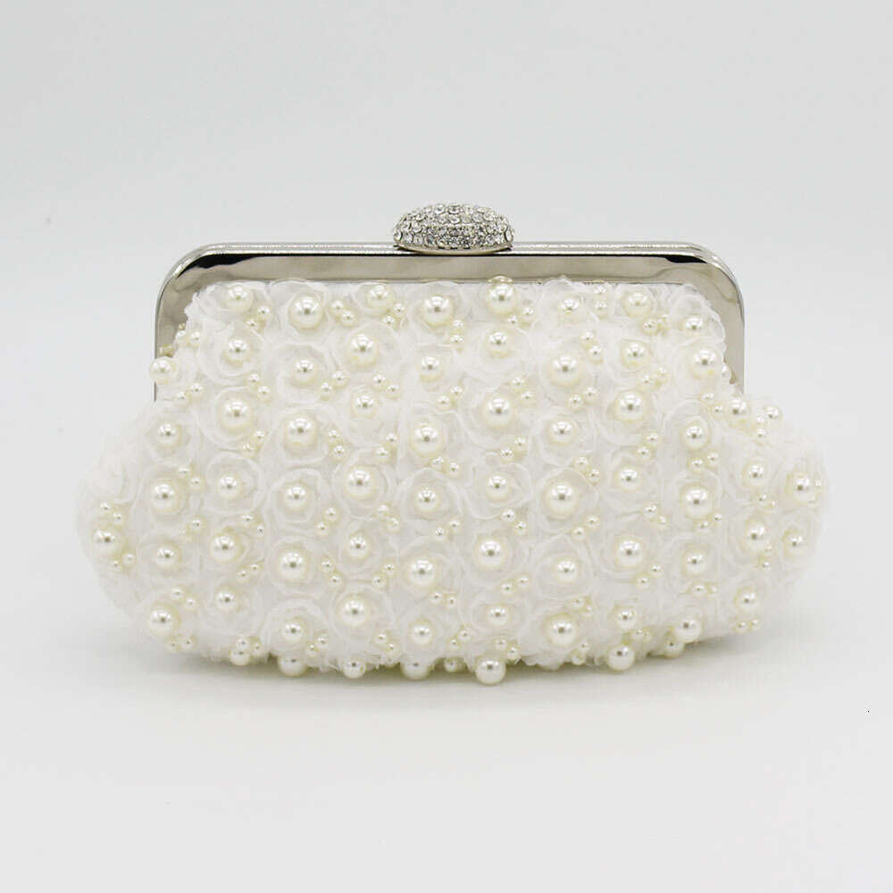 Dinner Bag New Fashion Diamond Lace Rose Pearl Banquet Bridesmaid Qipao Diagonal Straddle Bag KQ