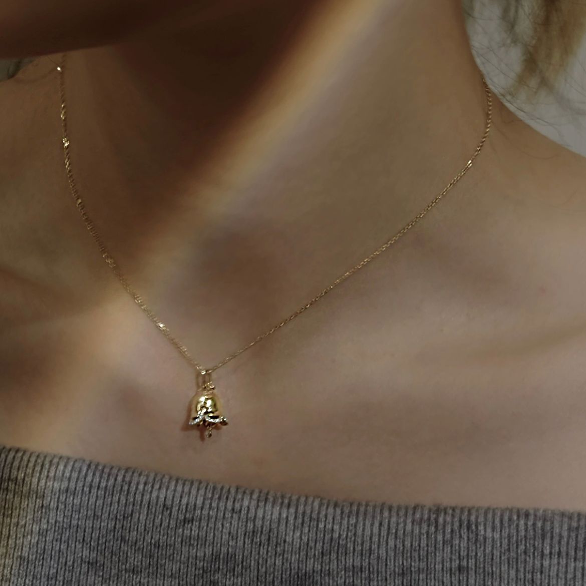 2025 Must - have: Royal - inspired Wishing Bell Necklace for Women - A Sweet, Light - luxury and Intricately Designed Statement Piece
