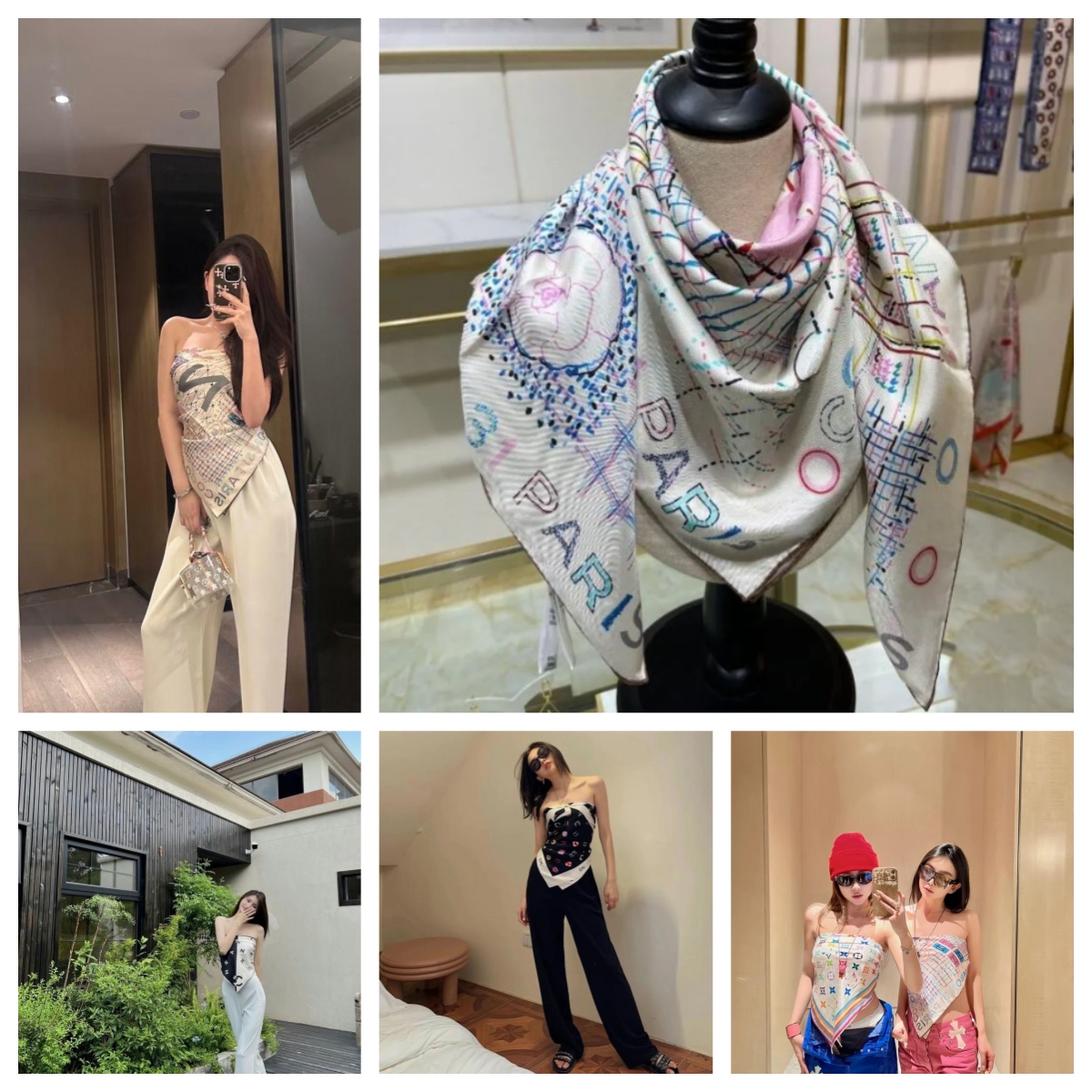 Designer Womens Silk Scarf Fashion Brand Scarf Square Silk scarf Outdoor Shawl Silk Turban Beach Wrap Fashion Women summer worn as top 90*90cm