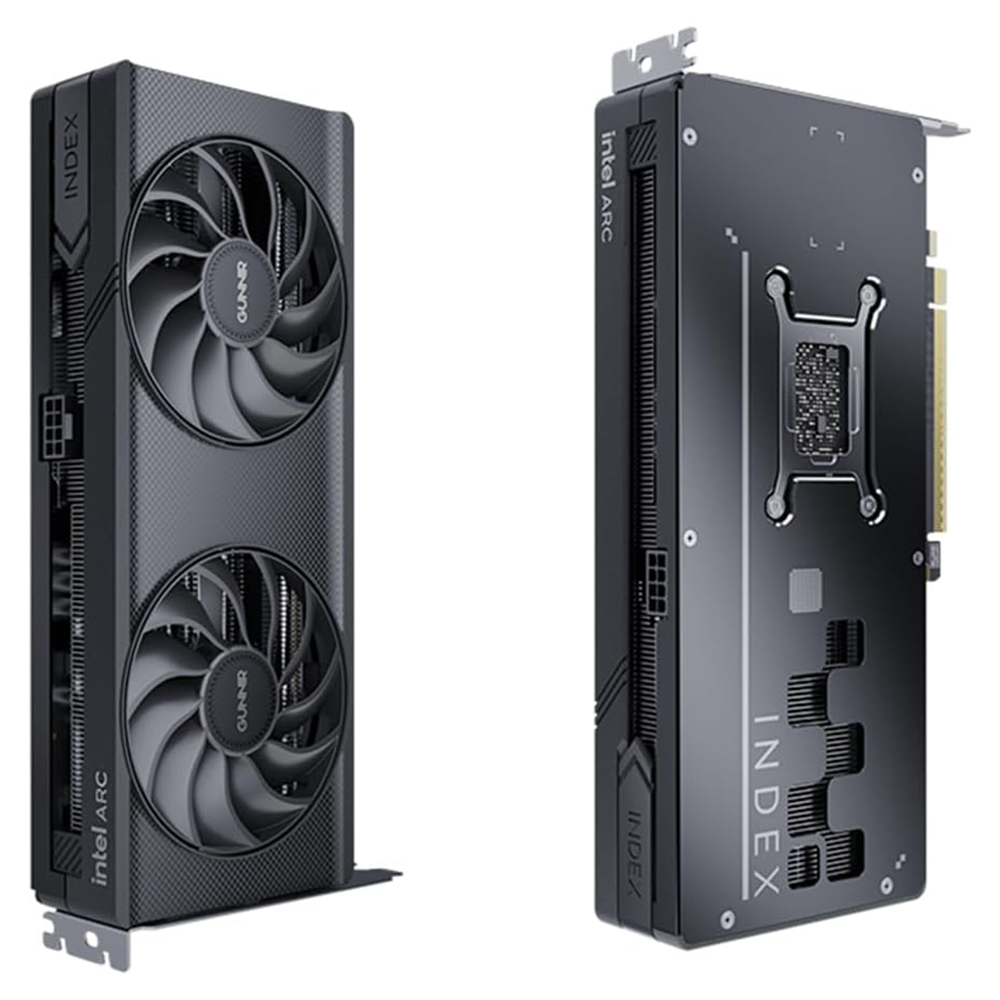 GUNNIR Intel Arc B580 Index 12GB GDDR6 2670MHz Dual Fan Graphics Card (192-bit, PCI-Express 4.0 x8, HDMI/DisplayPort, Supports 4k)