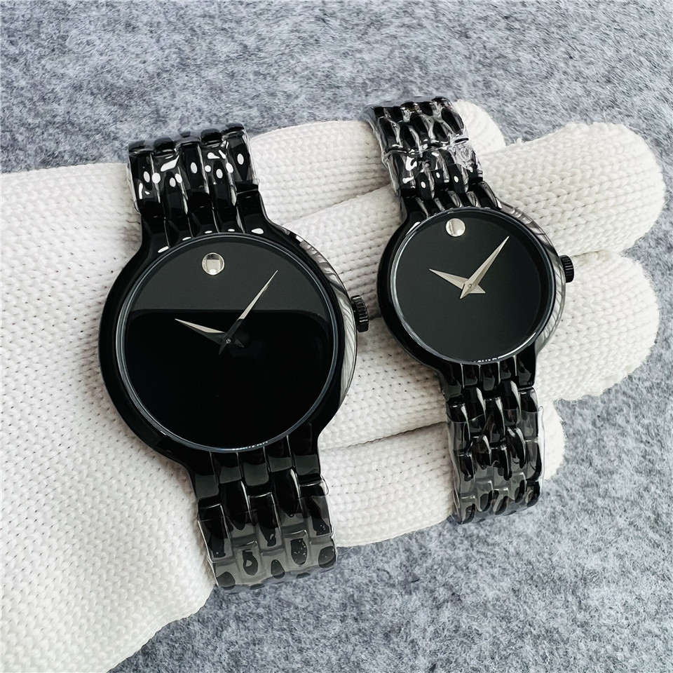 Mens and womens designer watches made of stainless steel material 40mm28mm quartz movement womens simple watches mens luxury watches Christmas gift