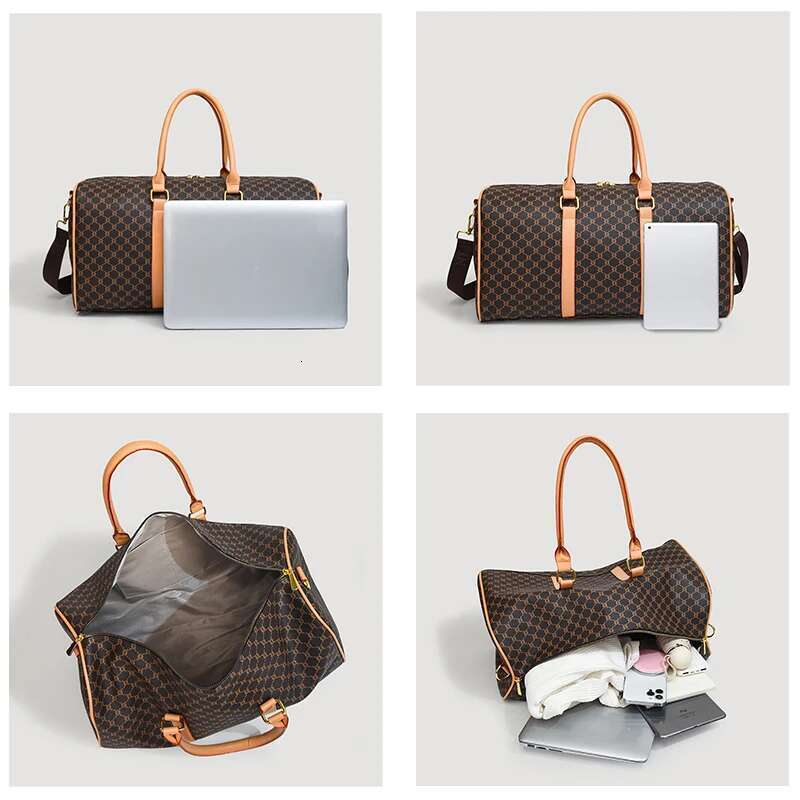 Women's Classic Boston Handbag Large Capacity Elegant Duffle Bags for Women Weekend Lage Travel Shoulder Bag