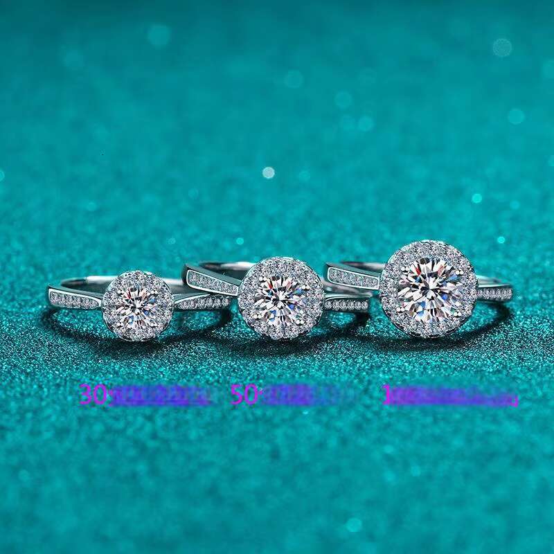 Best Selling Moissanite Diamond Man Ring Women Mens Custom Women Finger Promise 925 Silver Engagement Rings
