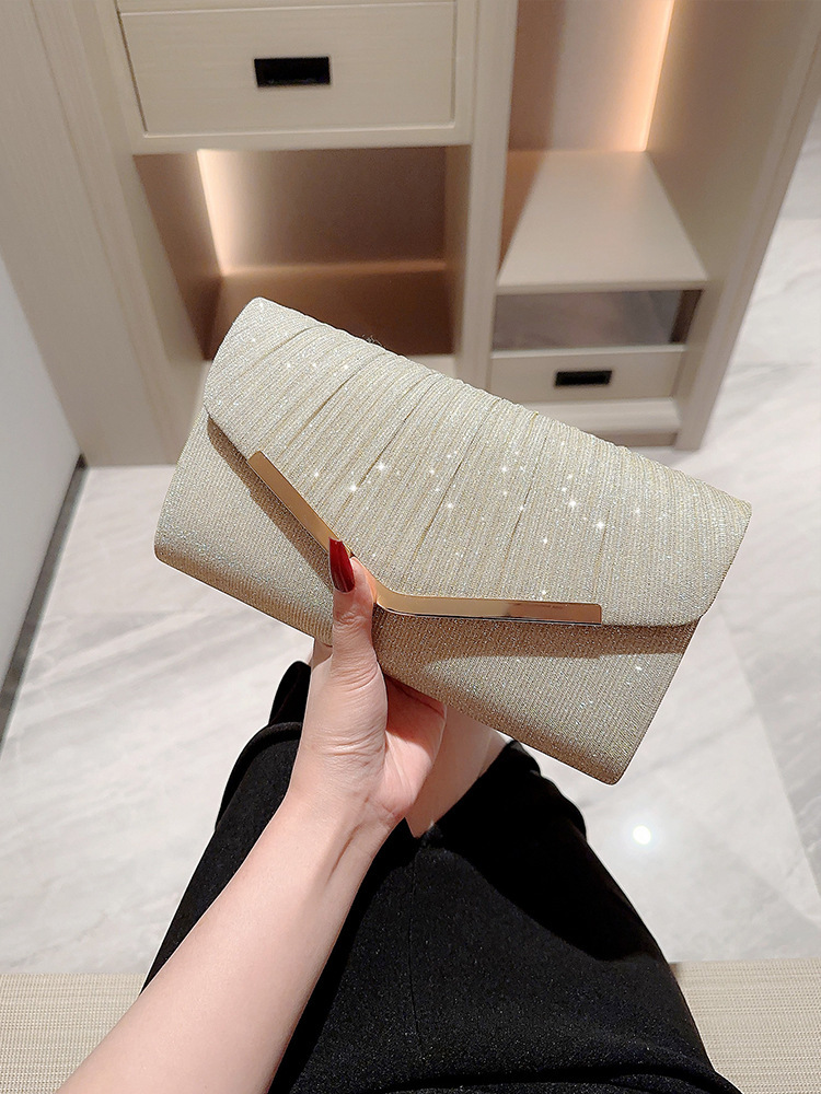 New Simple Series Women's Designer Top Brand High Quality New Hundred Fold Handbag Party Evening Dress Small Square Bag Wallet Underarm Bag