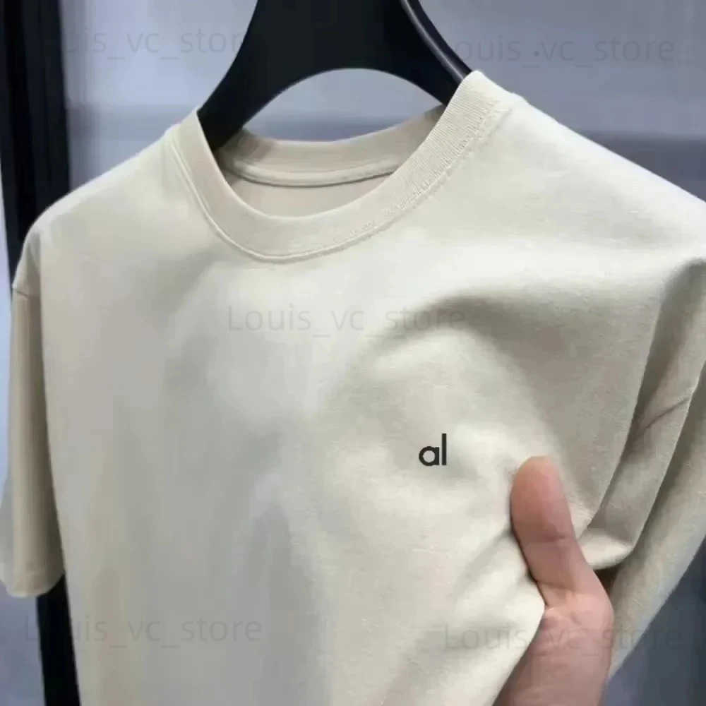 2025 AL Sports T-shirt Womens Gym Ts Cotton Short Slves Fashion Women Breathable and Sweat-absorbing T-shirt Tops T250507