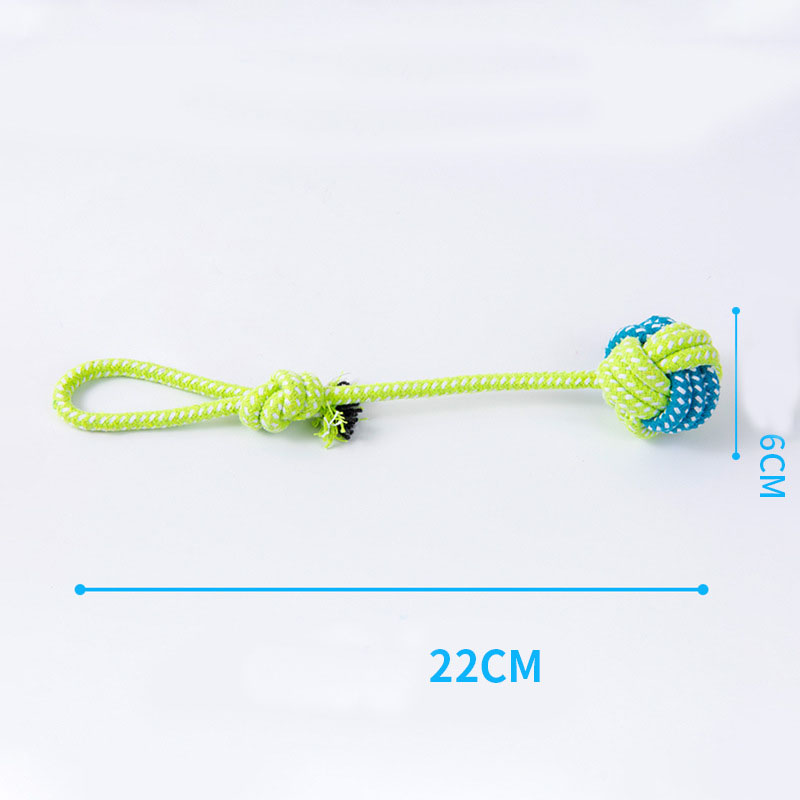 Interactive Cotton Rope Pet Dog Toy - Perfect for Puppies & Small Breeds