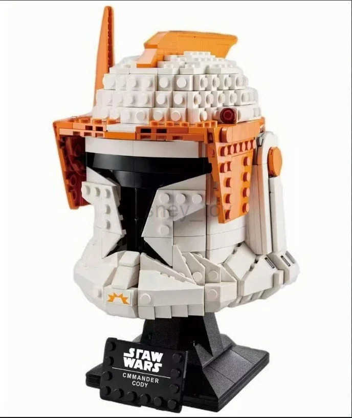Disney toys Star Plan MOC-75350 Clone Commander Cod Helmet Spaceship Combat Model Building Block Architecture Education Assembly Model Toy Y250507