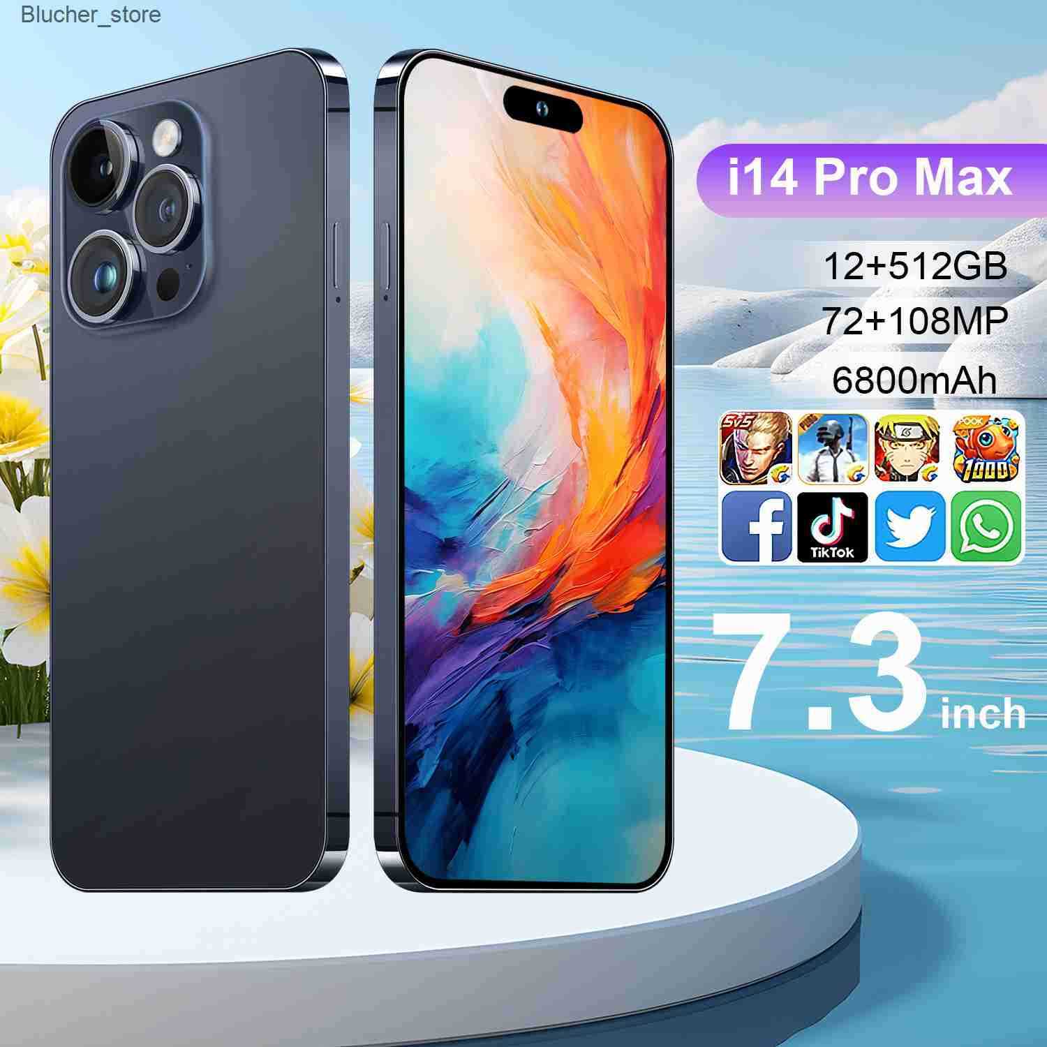 Mobile i14 PRO MAX 7.3-inch incell large screen 2+16GB Android 8.1 smartphone z250507OM1Q