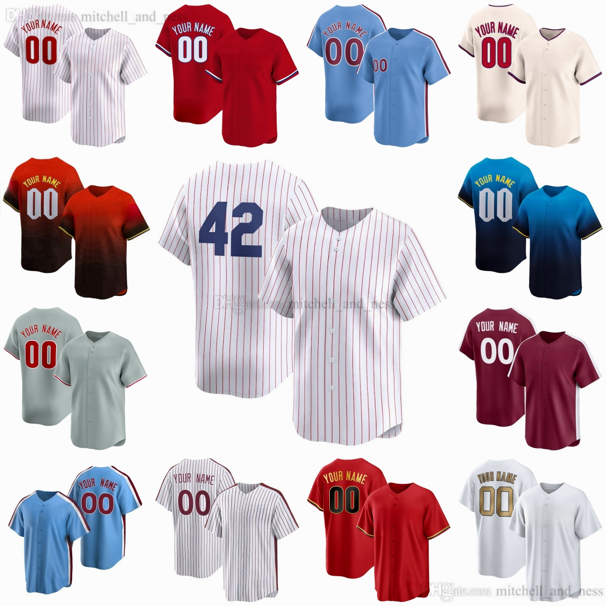 Custom XS-6XL Movie Baseball 3 Bryce Harper Jersey Stitch 28 Alec Bohm 12 Kyle Schwarber 7 Trea Turner 17 Rhys Hoskins 27 Aaron Nola Jerseys Breathable Sport Shirts
