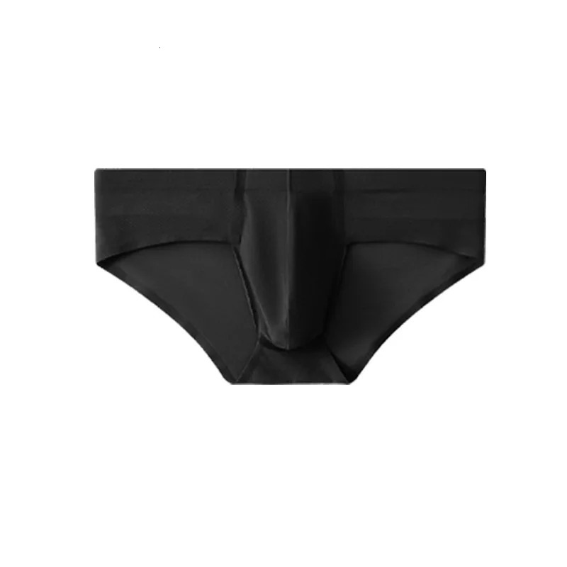 1 piece of PC mens underwear ice silk triangle pants for summer cool breathable comfortable seamless and sexy Ushaped invisible shorts dress 250430Z