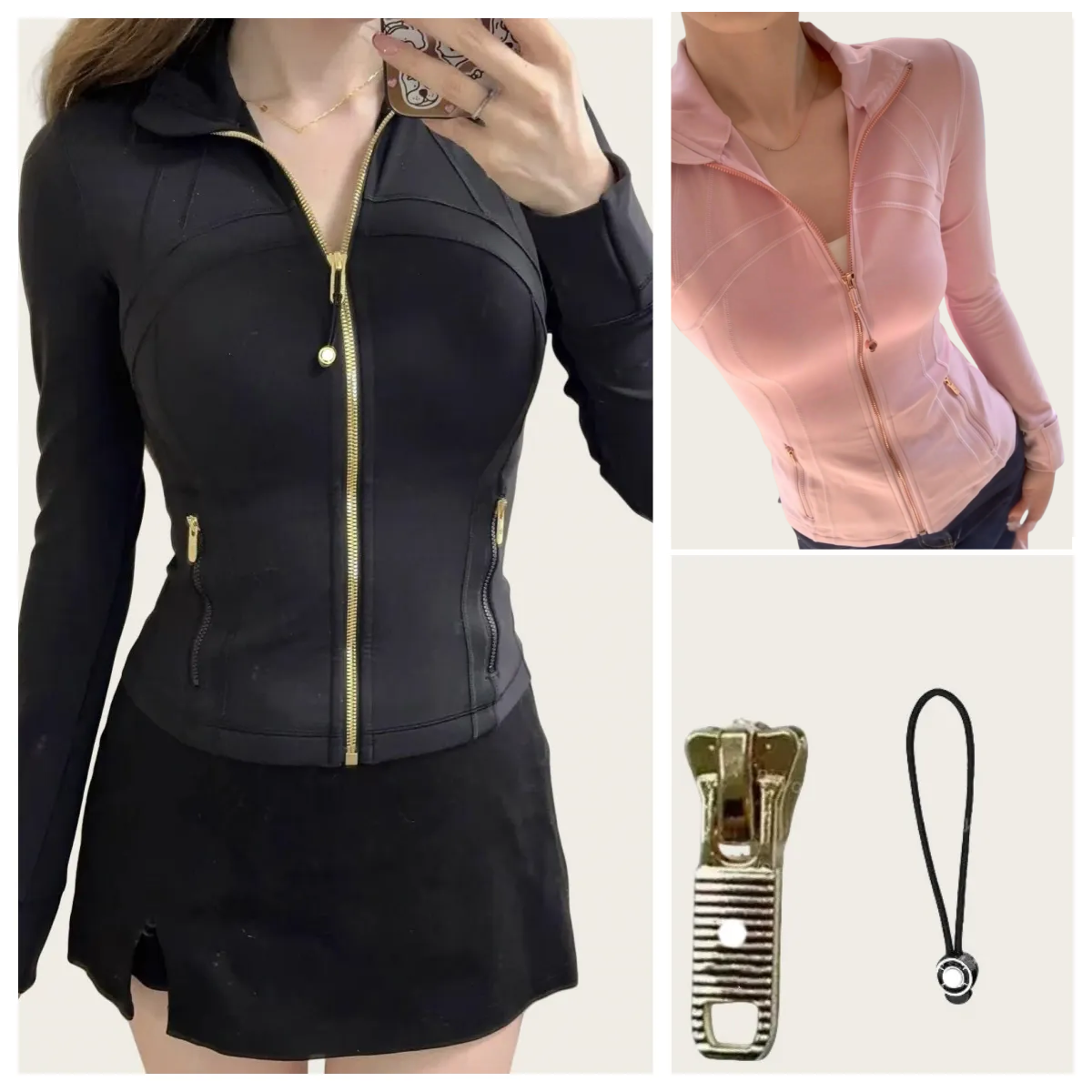Women Designer Jacke Set Gym Set Short Yoga Jacket Workout Elastic Waist Leggings Fiess Quick Dry Fiess Activewear Sweatshirt Zip Up Sportwear