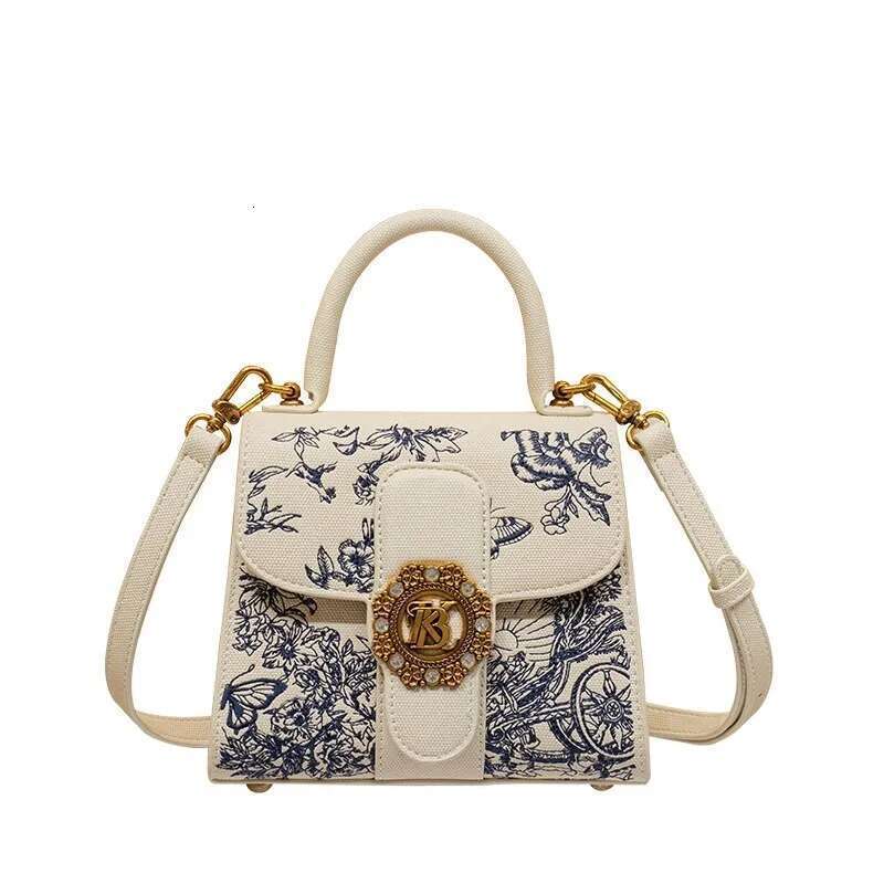 Light brand women's handbag 2025 new embroidered shoulder fashion designer high-end texture crossbody bag