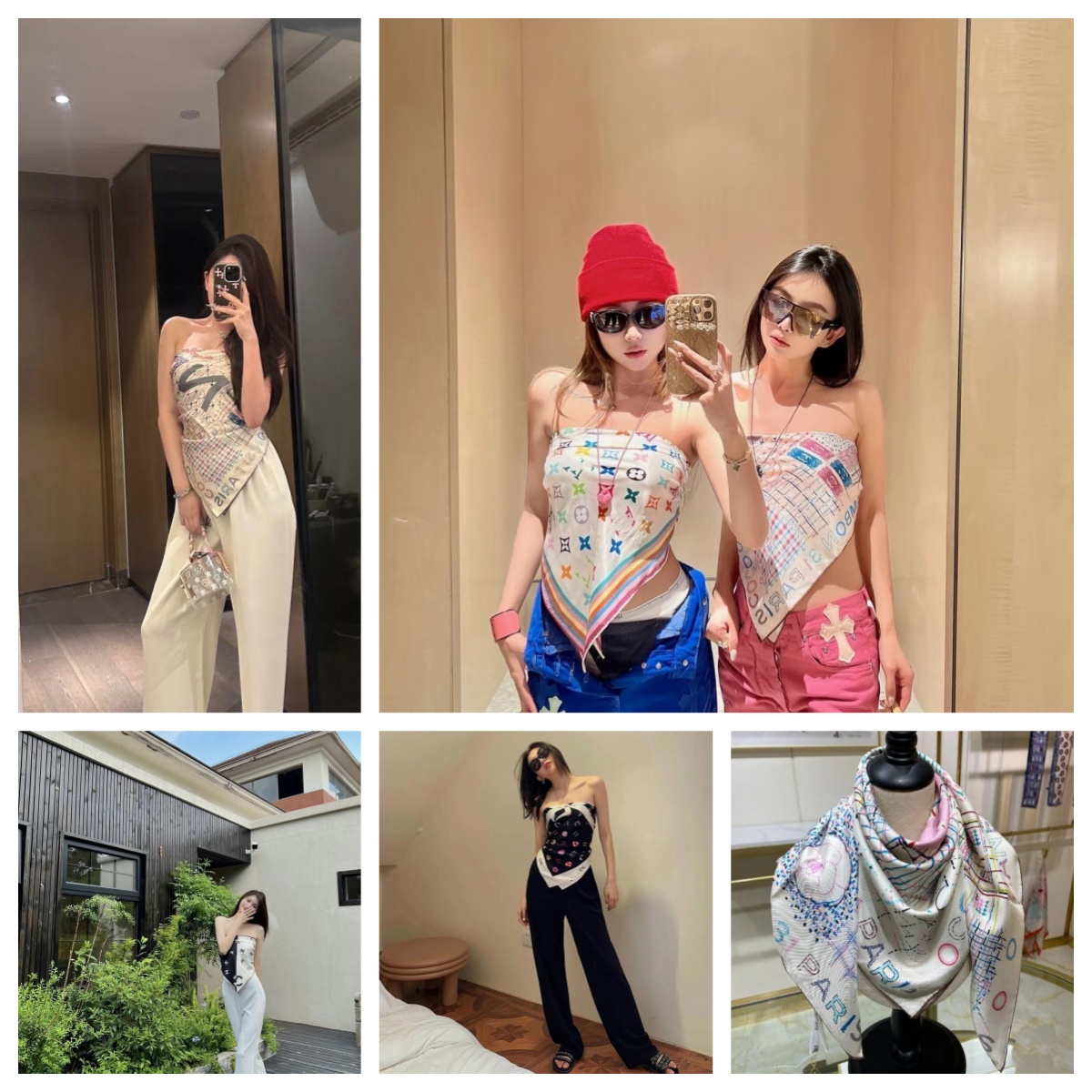 Scarf Designer Womens Silk Scarf Fashion Brand Scarf Square Silk scarf Outdoor Shawl Silk Turban Beach Wrap Fashion Women worn as top Scarves 90*90cm