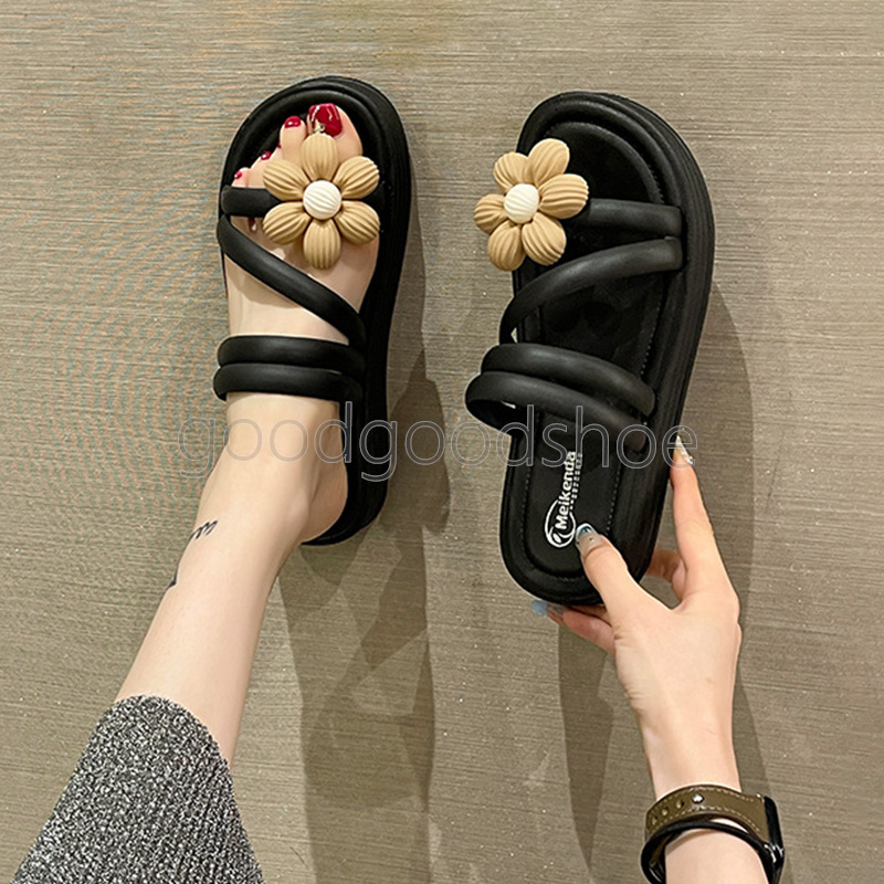 2025 Designer Slides Summer Beach Sandals Soft Slippers Casual Comfortable Durable Daily Sandal Women Outdoor Indoor Home EVA Sliders White Black Anti