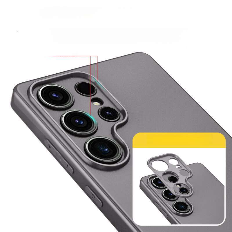 Wholesale of s24ultra phone cases, S25 black matte soft case, S23 full-cover anti-fingerprint protective case