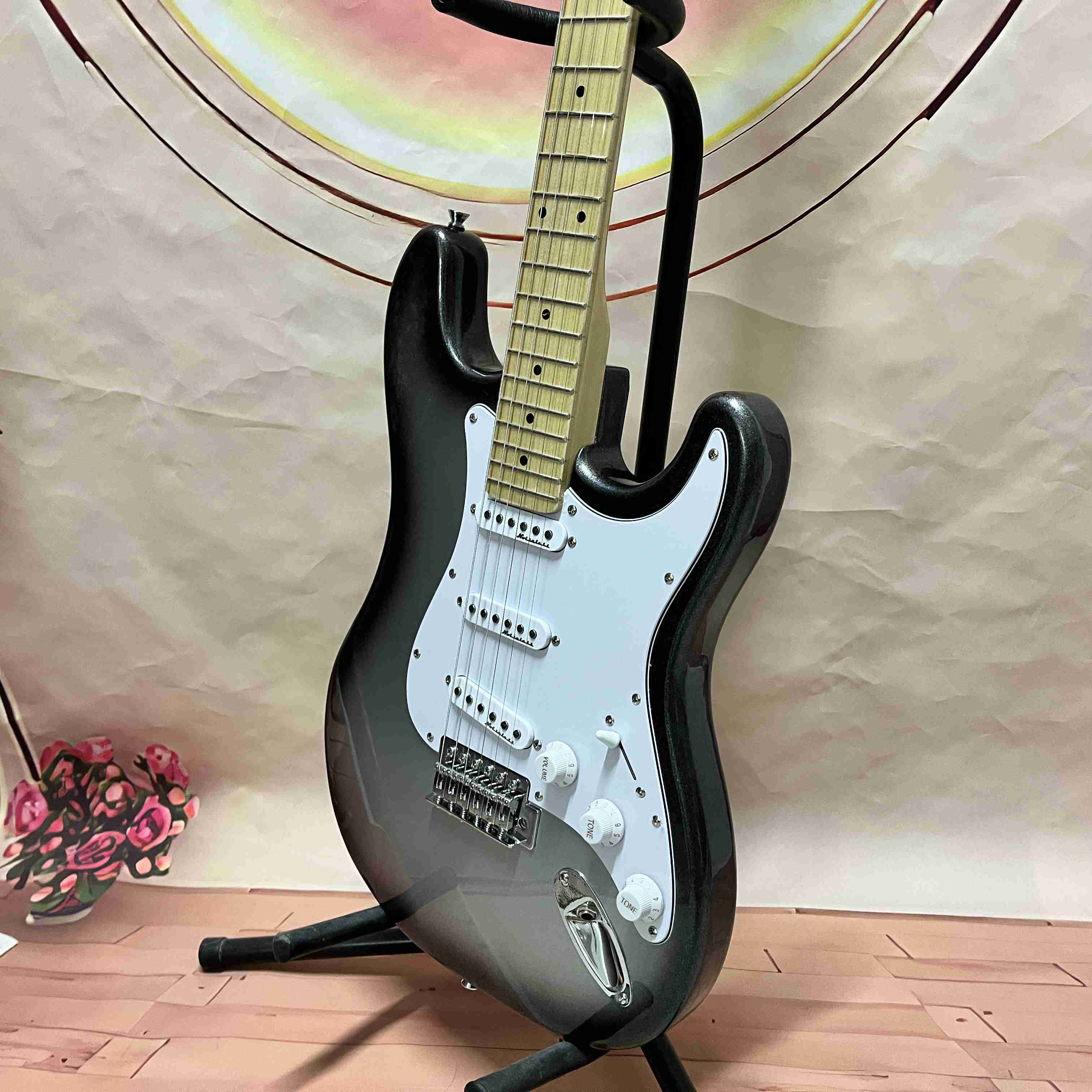 US WAREHOUSE exquisite ST electric guitar 22 frets SSS pickup Chrome hardware Maple neck 6 strings basswood body