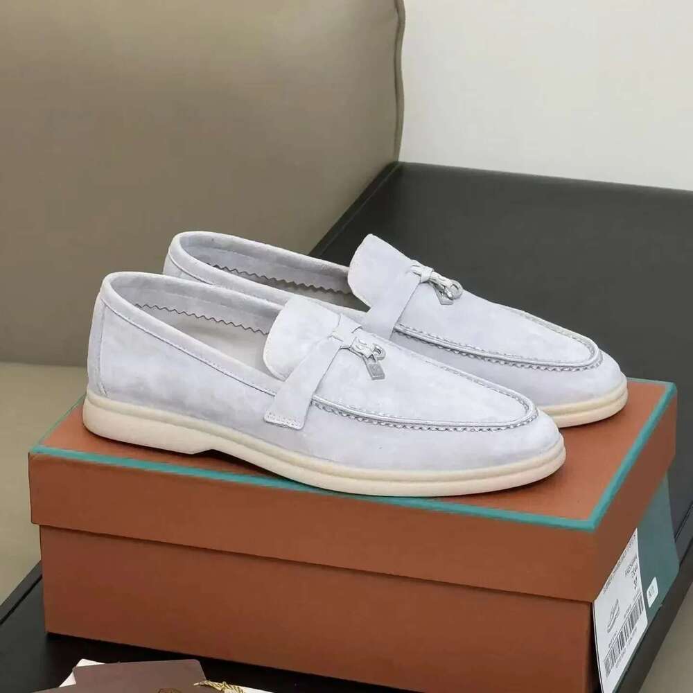 Suede leather casual comfort Mary Jane shoes rubber soles women's flat loafers