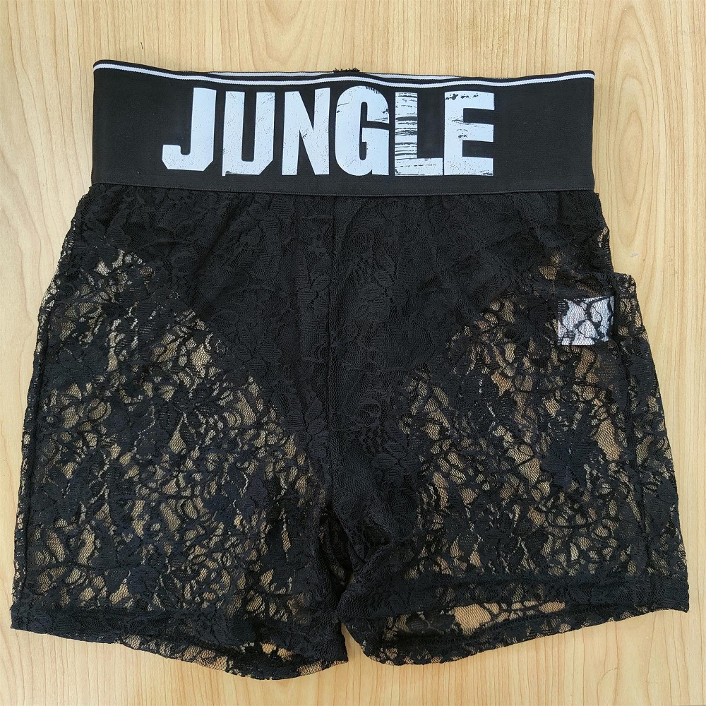 Mesh See Through Shorts Set Casual Lace Up Crop Top And Shorts Women Night Out Matching Outfits