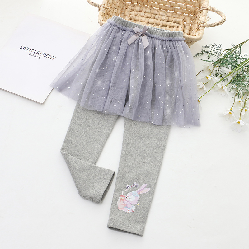 DISNEY Frozen Elsa princess kids designer clothes Children's clothes new spring and autumn girls skirt pants cartoon printing.