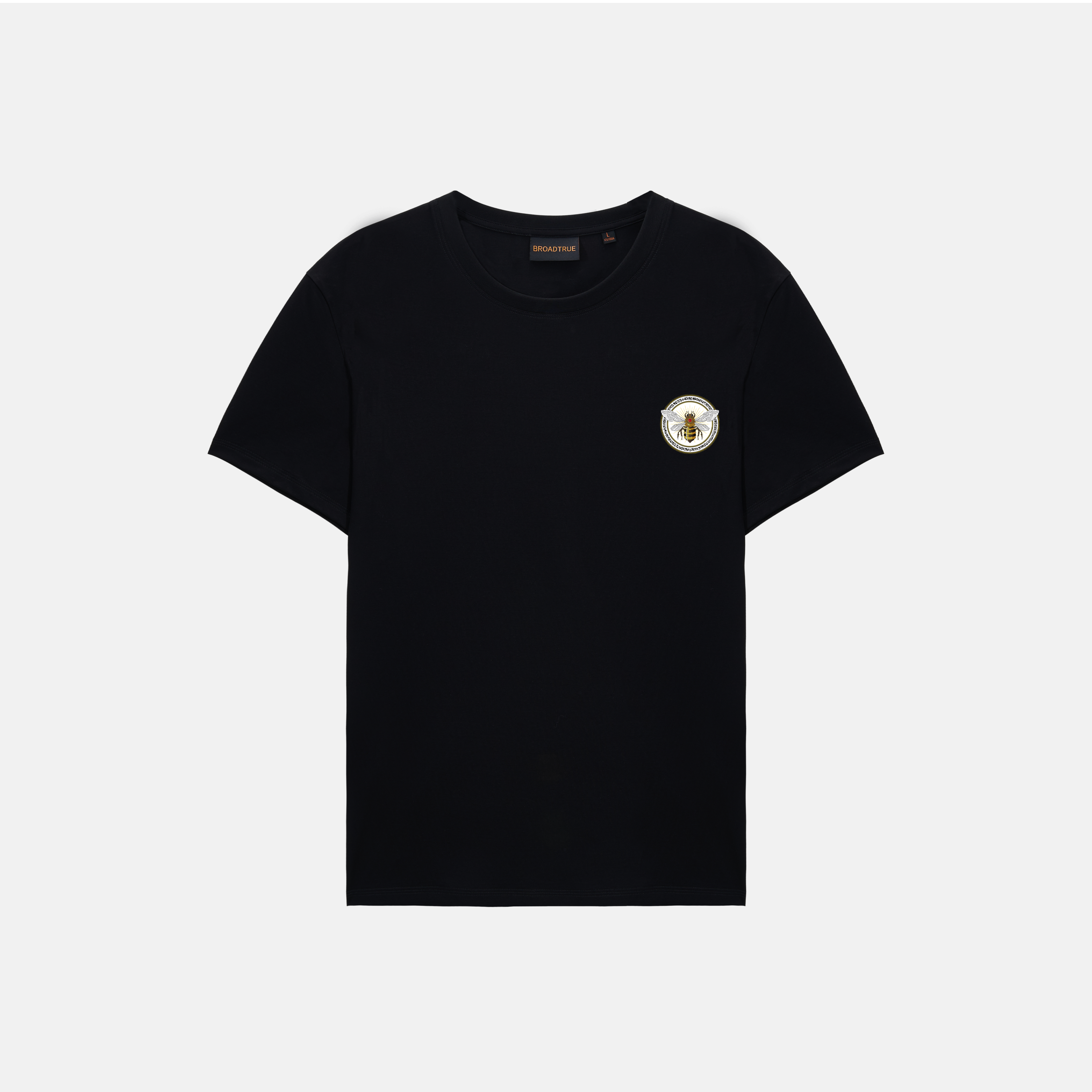 BROADTRUEUnisex Breathable Cotton T-Shirt Durable Screen Printed Design for Everyday Wear