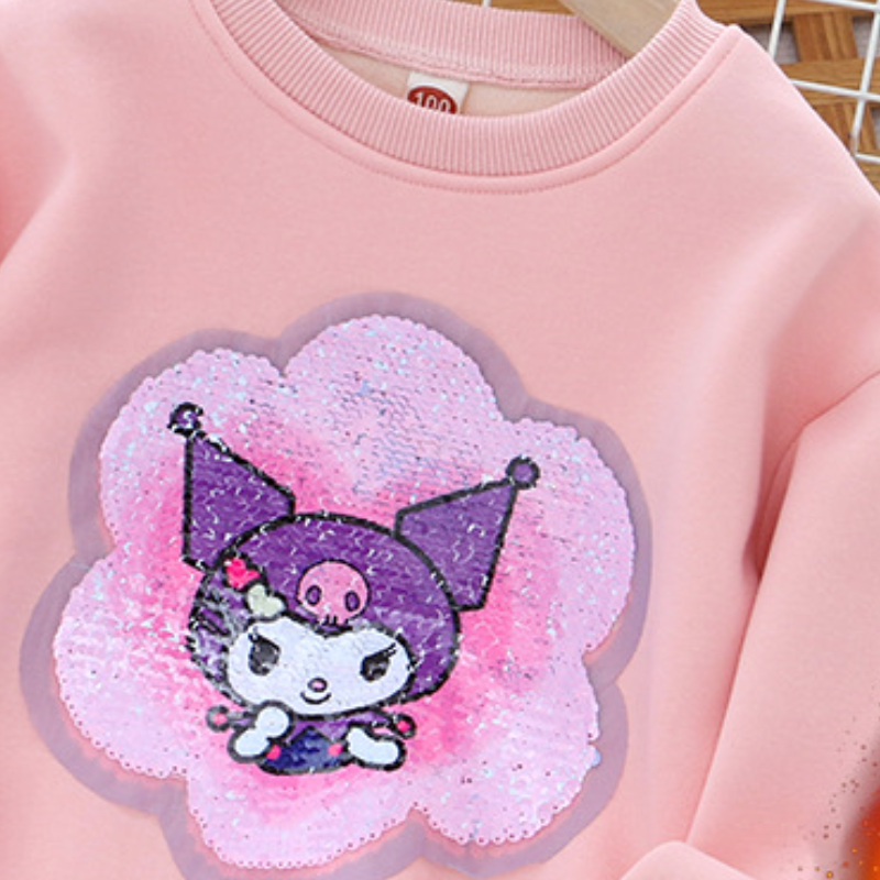 DISNEY Frozen Elsa princess Kids designer clothes Children winter clothes girls' clothes color-changing sequin top thickened.