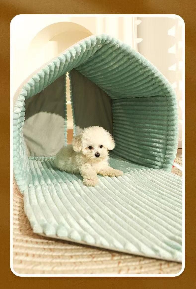 Small pet winter closed warm house cleaning cat dog house dog four seasons universal kennel