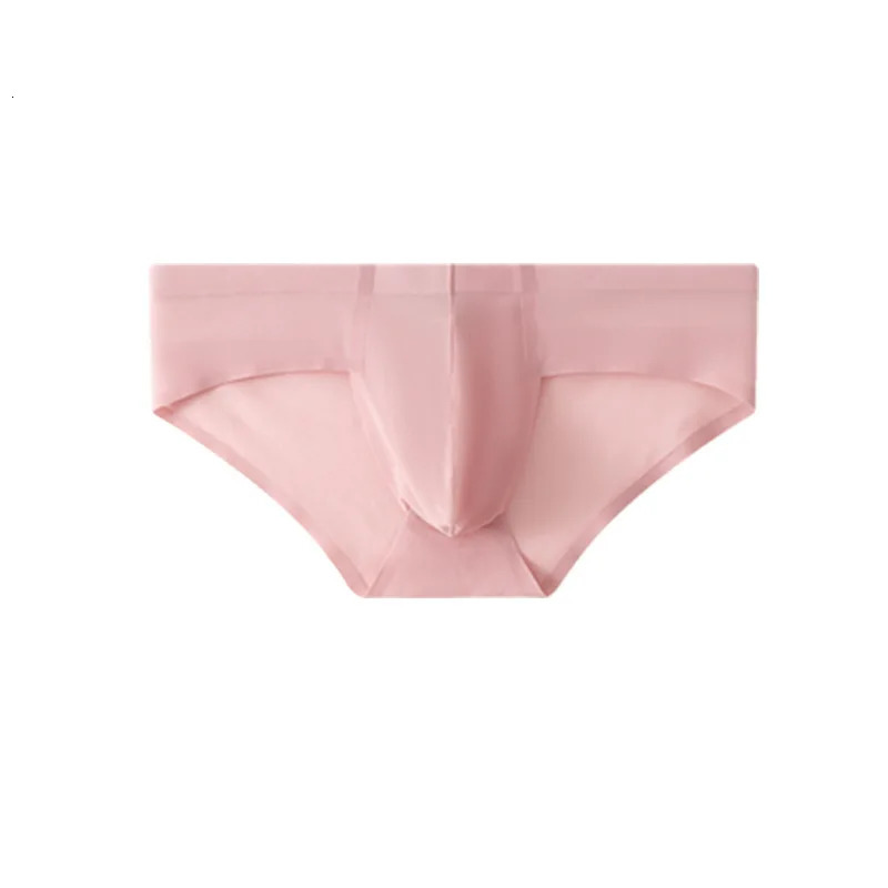 1 piece of PC mens underwear ice silk triangle pants for summer cool breathable comfortable seamless and sexy Ushaped invisible shorts dress 250430Z