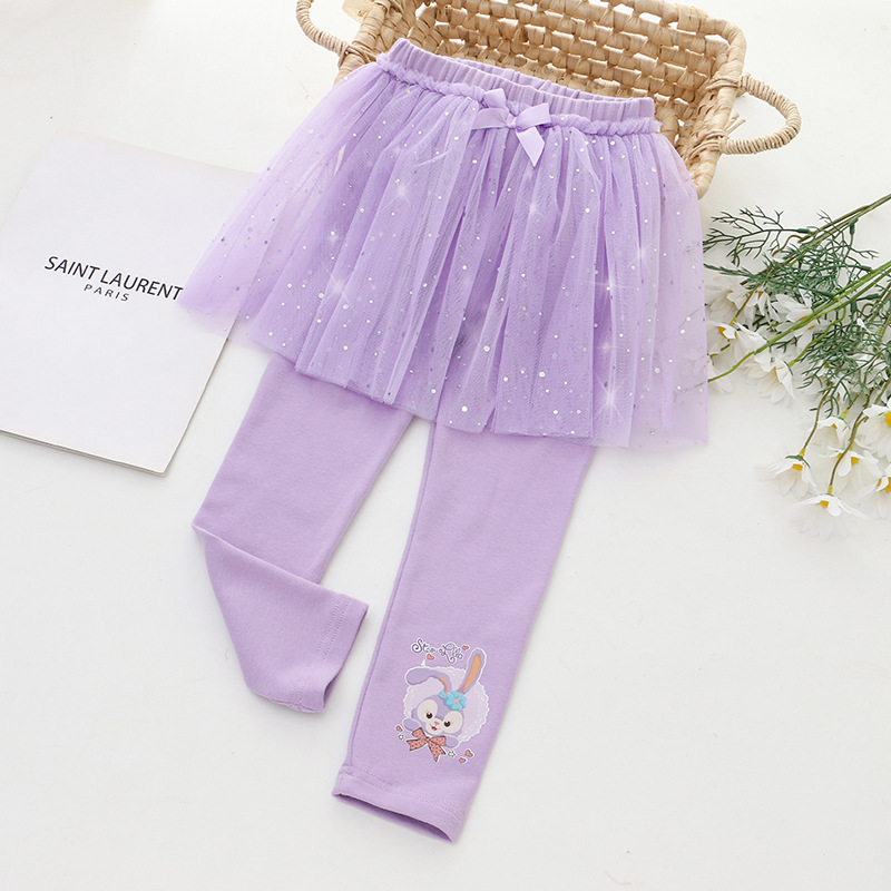 DISNEY Frozen Elsa princess kids designer clothes Children's clothes new spring and autumn girls skirt pants cartoon printing.