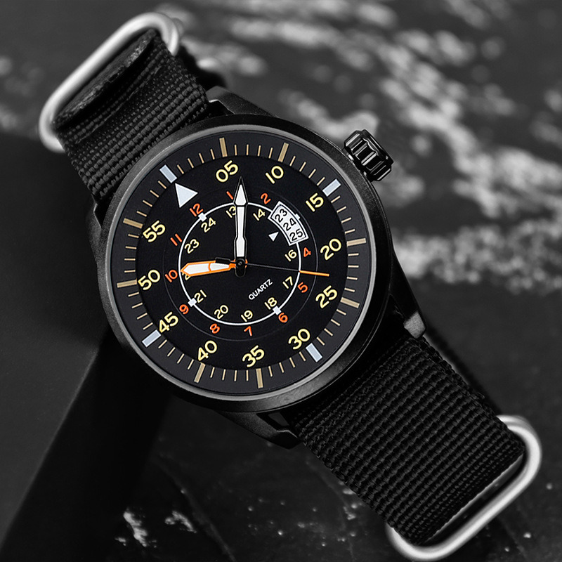 New Pilot Watches Men Luxury Luminous Wristwatches reloj hombre 50M Waterproof Date Men's Quartz Watch relogio masculino