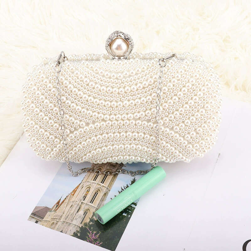 Dinner Bag Banquet Elegant Celebrity Qipao Dress Diagonal Cross Chain Handheld Bag Pearl Evening Gift Bag KQ