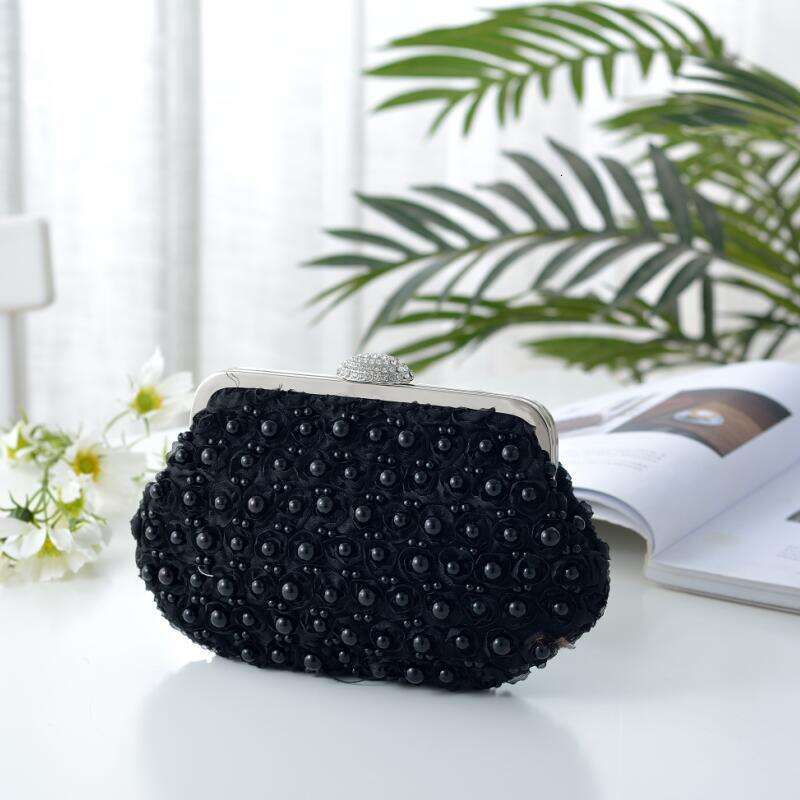 Dinner Bag New Fashion Diamond Lace Rose Pearl Banquet Bridesmaid Qipao Diagonal Straddle Bag KQ