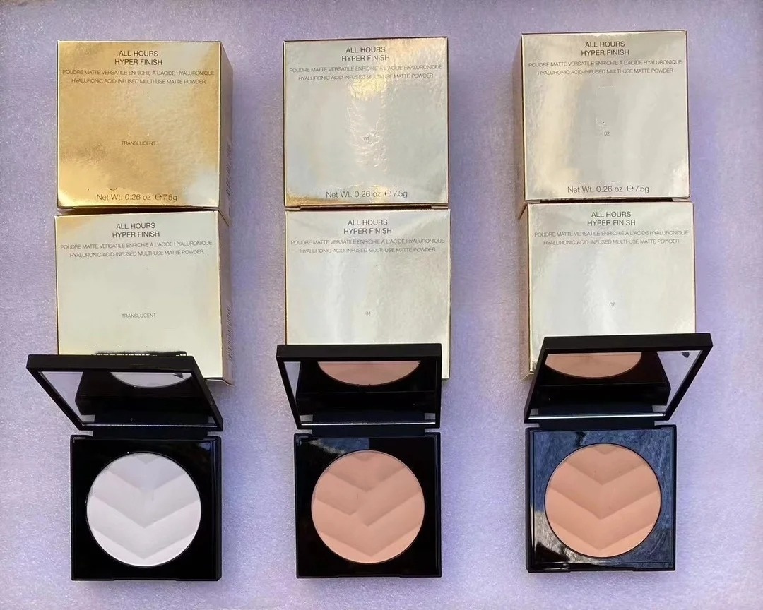 Foundation 7.5g Gold and Leather powder compact Natural 3 Colors Stock Makeup Tool Cosmetic