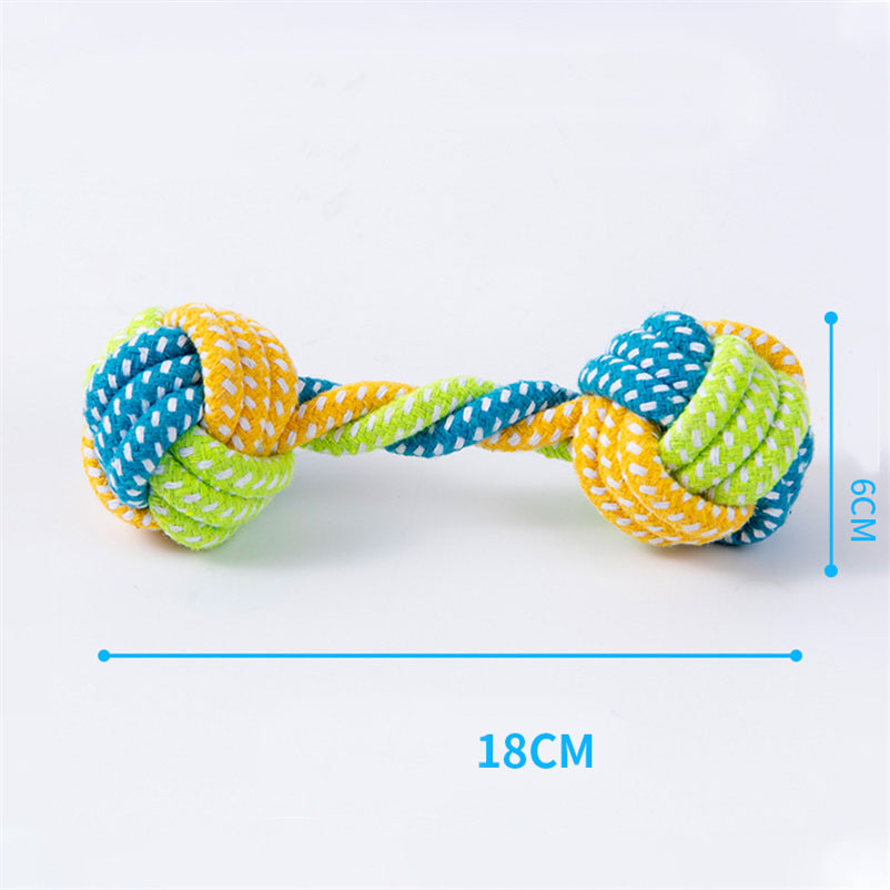 Interactive Cotton Rope Pet Dog Toy - Perfect for Puppies & Small Breeds
