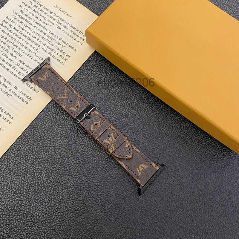 Smart Straps designer Designer Apple Watch Band Leather Strap For Series 9 3 4 5 SE 6 7 38mm 40mm 41mm 49mm 42MM 44mm 45MM iWatch XCJN