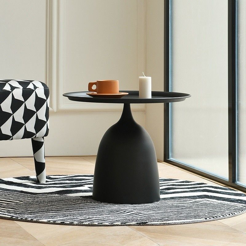 B571 Minimalist light luxury small coffee table black mini modern simple creative small size