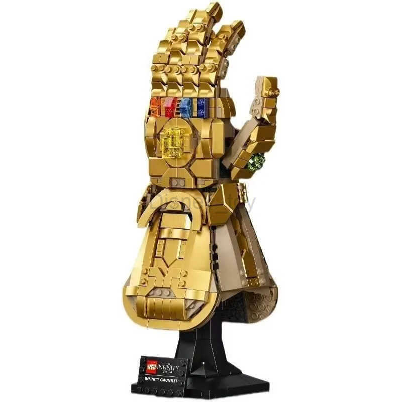 Disney toys 675+PCS+ Marvel Blocks Bricks Nano Gauntlet Infinity Gauntlet Building Gloves Plastic Iron Man DIY Model Puzzle Toy Y250507