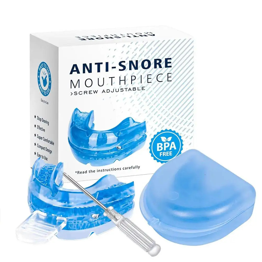 Adjustable Anti Snoring Mouth Guard Anti-Snoring Mouthpiece Sleeping Devices Bruxism Snoring Stopper Improve Sleep Mouthpiece 250506